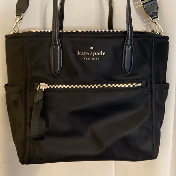 Kate Spade nylon shoulder tote with handles and strap - Picture 1 of 6